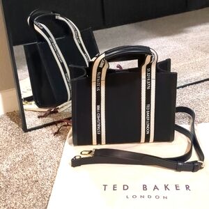 Ted Baker georjae small branded webbing canvas tote